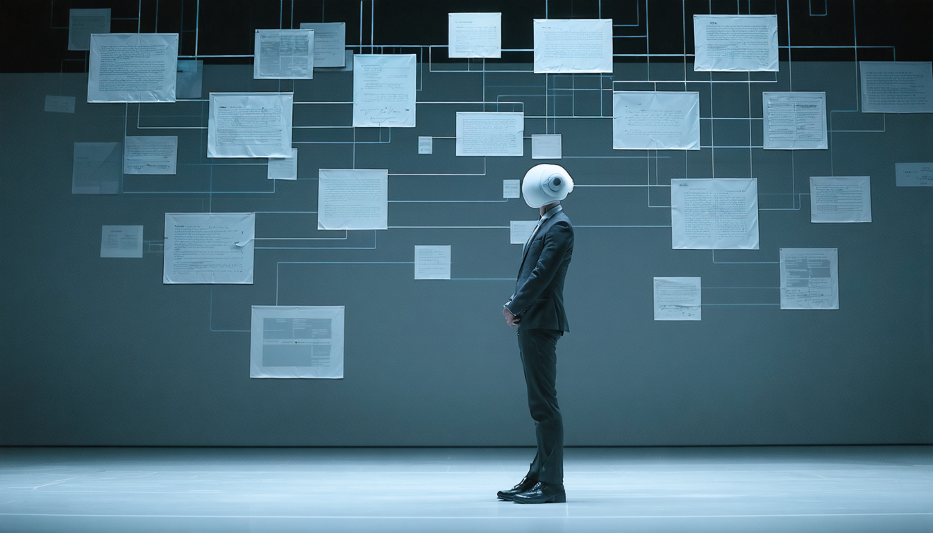 Concept architecture for How AI learns: the machine, no math
