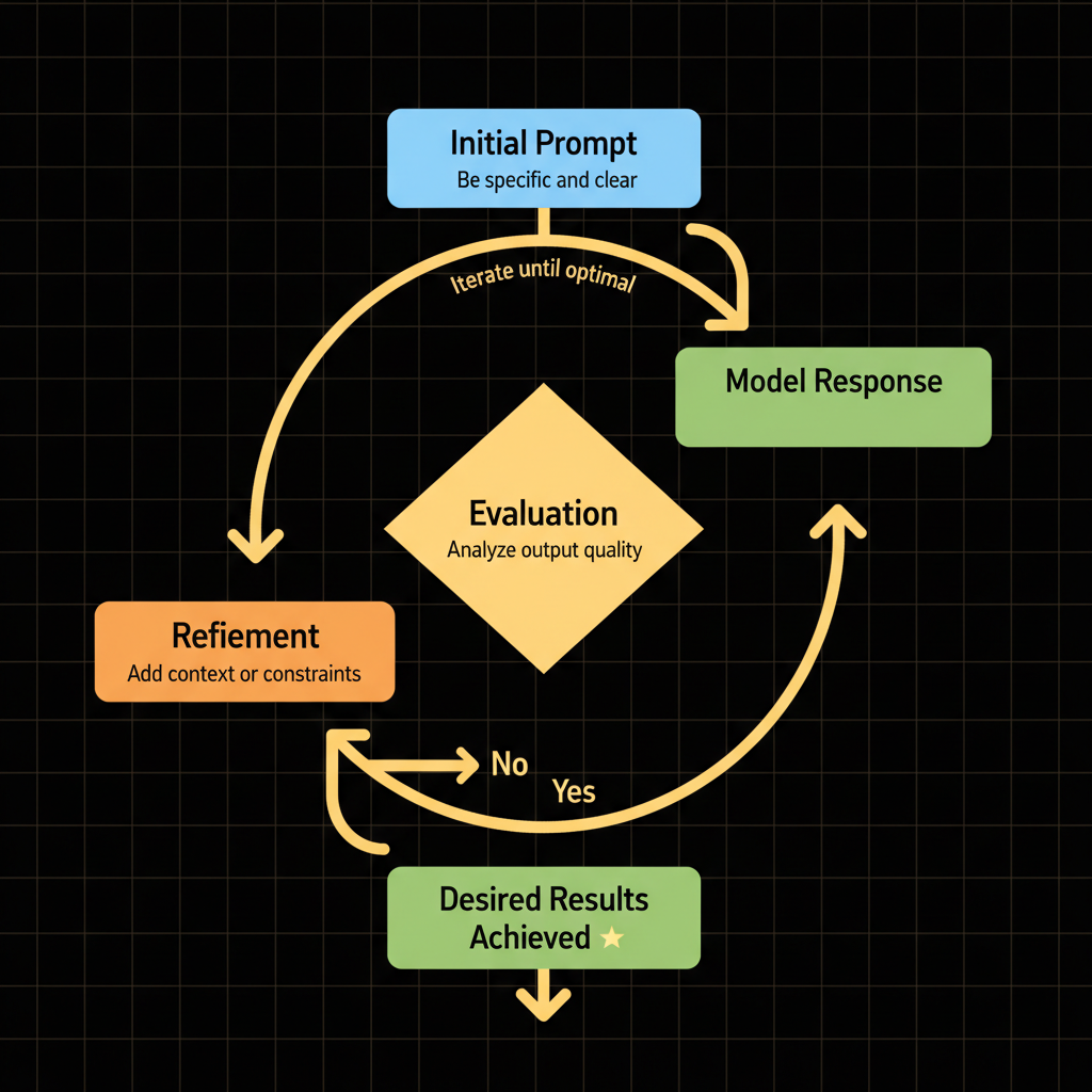 Concept architecture for Use prompt engineering principles to create prompts to achieve desired results.